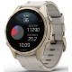 Garmin Fenix 8 43mm AMOLED Sapphire Soft Gold with Limestone Leather Band (010-02903-40)