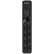 Мережевий фільтр Proove Power Strip P-04 (4 розетки + 4 USB + 2 Type-C) 3M black (PSP442430001)