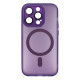 Чехол Shadow Matte Metal Buttons MagSafe iPhone 14 Plus (Dark Purple)