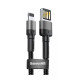 Кабель Baseus Cafule Lightning Special Edition 2.4A (1m) gray (CALKLF-GG1)