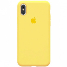 Apple Silicon Case iPhone Xs MAX (Yellow)