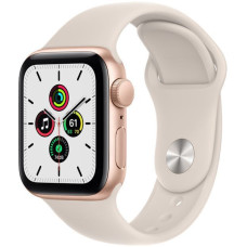 Apple Watch Series SE (GPS) 44mm Gold Aluminium Case with Starlight Sport Band (MKQ53)