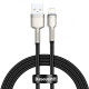 Кабель Baseus Cafule Metal Lightning 2.4A (1m) black (CALJK-A01)