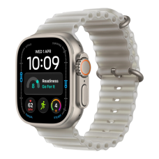 Смарт-годинник Apple Watch Ultra 4 49mm Natural Titanium Case with Translucent Grey Ocean Band MJAD4