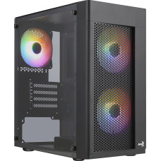 Корпус AeroCool Hexform-G-BK-v2 (ACCX-PV38004.11) Black + БП VX Plus 600 600W