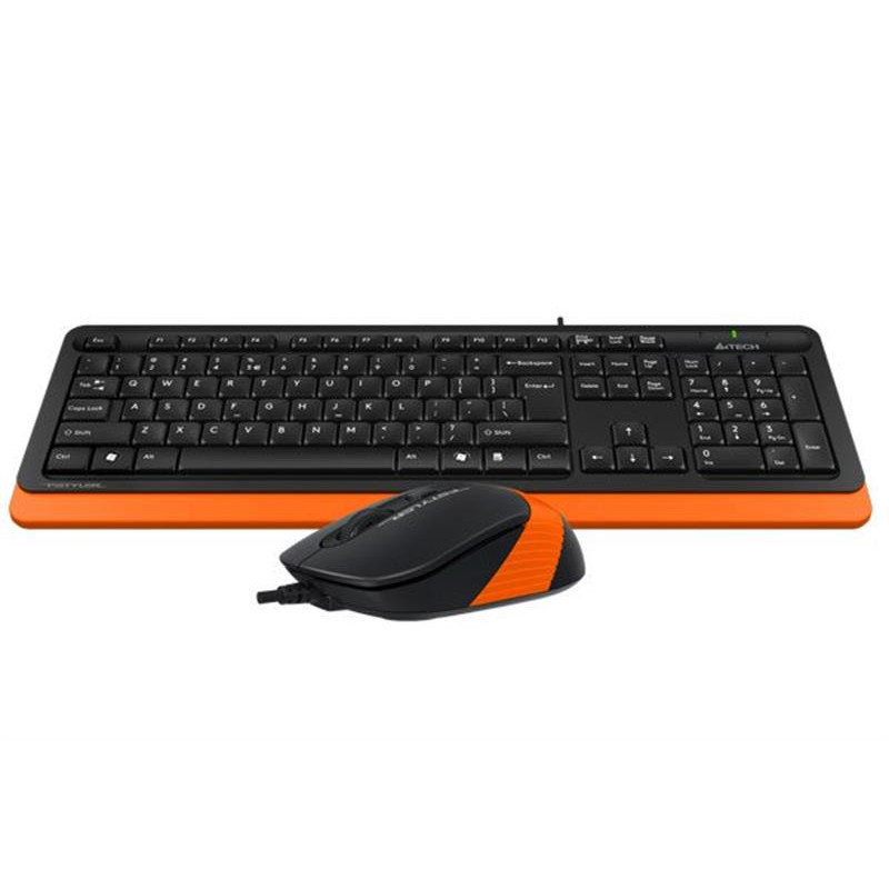 Комплект (клавіатура, миша) A4Tech F1010 Black/Orange