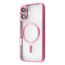 Чохол Metal Matte Case with Magnetic Ring iPhone 16 Plus pink (60130)