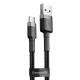 Кабель Baseus Cafule Type-C 2A (2m) gray/black (CATKLF-CG1)