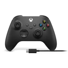 Геймпад Microsoft Xbox Series X | S Wireless Controller Carbon Black + USB Cable (XOA-0010,1V8-00001,1V8-00002)