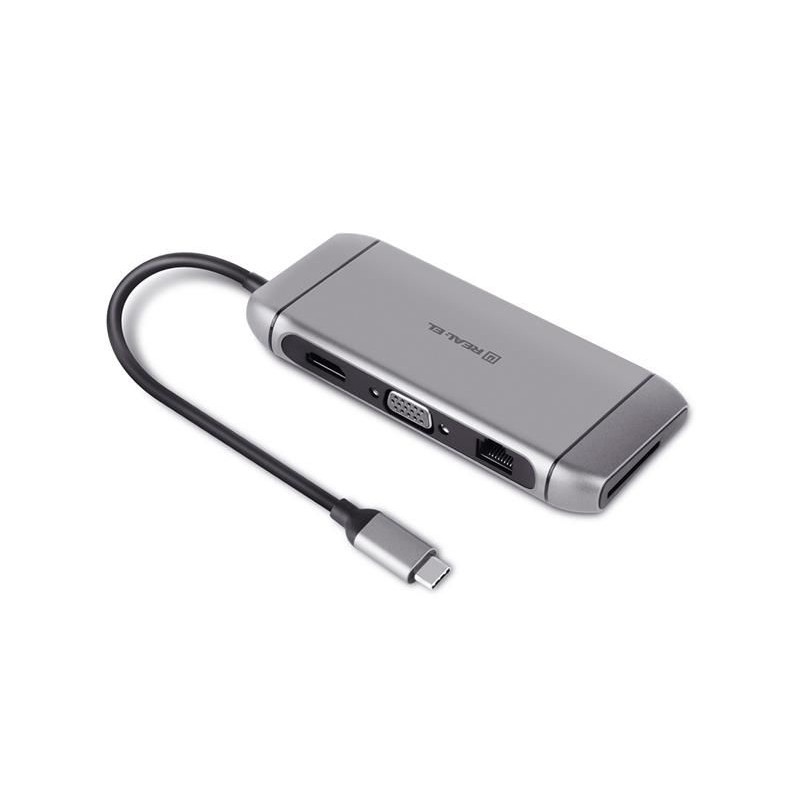 USB-хаб REAL-EL CQ-900 3 ports