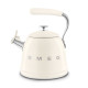 Чайник зі свистком Smeg (WKF01CR) - Cream