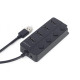 USB-хаб Gembird 4 ports (UHB-U2P4P-01) з вимикачами