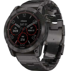 Garmin Fenix 7X Sapphire Solar C. Grey DLC Titanium w. Carbon Grey DLC Vented T. Band (010-02541-27)