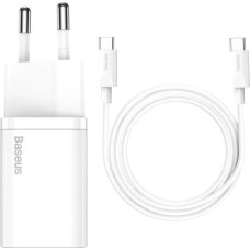 МЗП Baseus Super Si Quick Charger 25W (1Type-C to Type-C) (TZCCSUP-L02) White