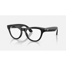 Ray-Ban Meta Skyler Gen2 Standard Shiny Black Frame / Clear Lenses (RW4014 601/SB 52-20)