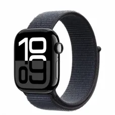 Apple Watch Series 10 GPS + Cellular 42mm Jet Black Aluminum Case w. Ink S. Loop (MWX83)