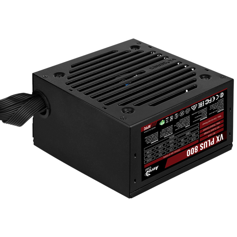 Блок живлення AeroCool VX Plus Stealth 800 (ACPN-VS80AEY.12) 800W