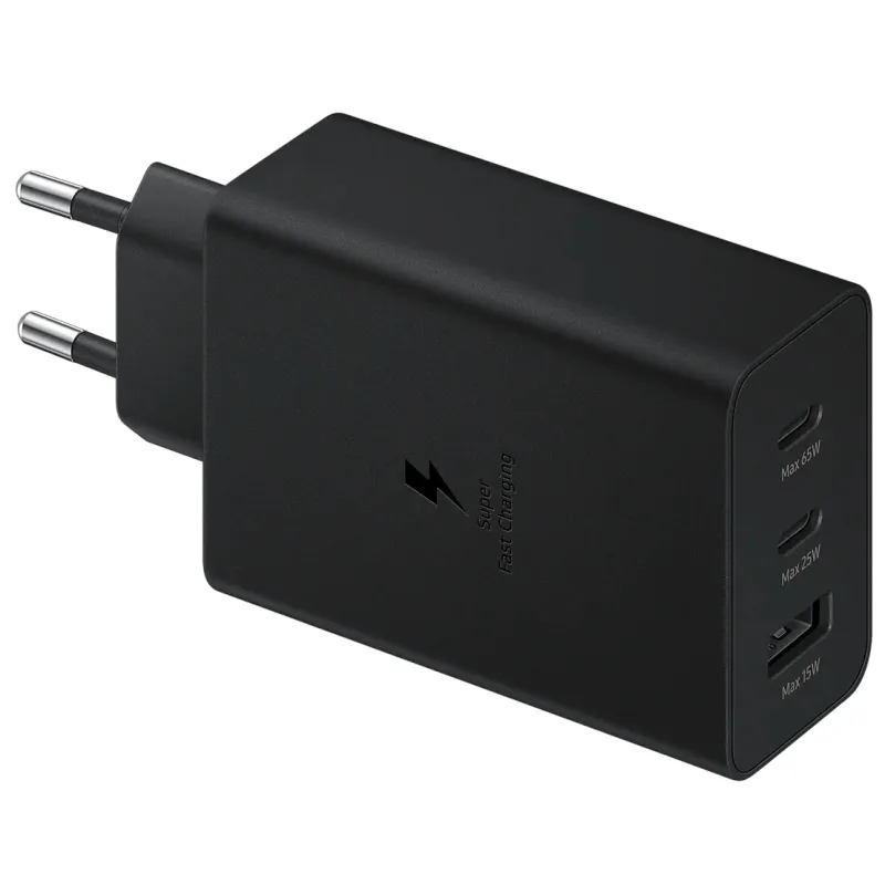Зарядний пристрій Samsung 65W Trio (EP-T6530NBEGEU) Black