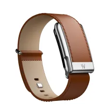 WHOOP LeatherLuxe Straight Band | Chestnut/Cream with Titanium - Size S для WHOOP MG (810114362235)