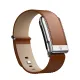 WHOOP LeatherLuxe Straight Band | Chestnut/Cream with Titanium - Size S для WHOOP MG (810114362235)