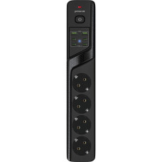 Мережевий фільтр Proove Power Strip P-04C (4 розетки + 2 USB + 4 Type-C) 3М black (PSPS25002431)