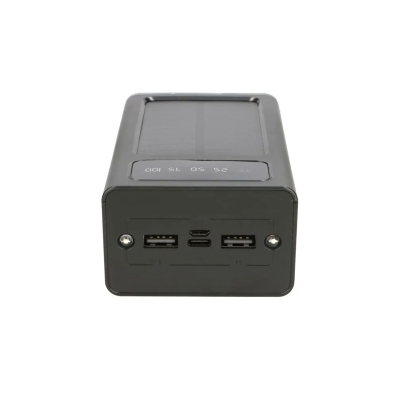 Портативный аккумулятор Extralink EPB-093 30000mAh Preto Solar, USB-C Black