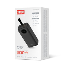 Универсальная мобильная батарея ColorWay EnergyPlus 30000mAh Black (CW-PB300LPB4BK-PDD)
