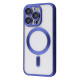 Чохол Metal Matte Case with Magnetic Ring iPhone 15 Pro blue titanium (54755)
