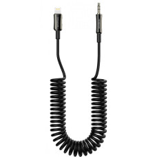 Кабель AUX Proove Steel Spring Lightning to 3.5 (1m) black (ACSS00005101)