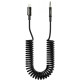 Кабель AUX Proove Steel Spring Lightning to 3.5 (1m) black (ACSS00005101)