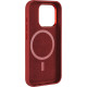 Apple Leather Case with MagSafe iPhone 15 Pro (Crimson)