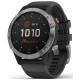 Garmin Fenix 6 Solar Silver with black band (010-02410-00)