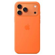 Apple iPhone 17 Pro Max Silicone Case with MagSafe – Orange (MGFL4)