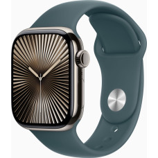 Apple Watch Series 10 GPS 42mm Jet Black Aluminium Case with Black Sport Band - M/L (MWWF3)