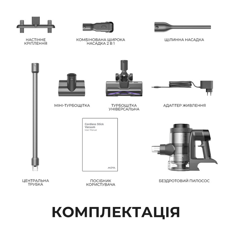 Аккумуляторный пылесос Mova S7 (V2595E)