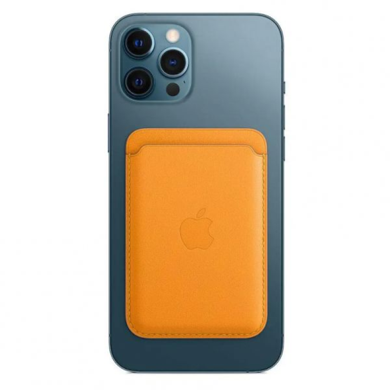 Apple Leather Wallet with MagSafe California Poppy (MHLP3)