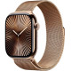 Apple Watch Series 10 GPS + Cellular 46mm Gold Titanium Case w. Gold Milanese Loop - M/L (MX003)