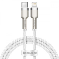 Кабель Baseus Cafule Metal Type-C to Lightning PD 20W (1m) white (CATLJK-A02)