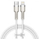 Кабель Baseus Cafule Metal Type-C to Lightning PD 20W (1m) white (CATLJK-A02)