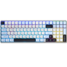 Клавиатура беспроводная Aula S100pro Brown Switch White/Black (6948391205755)