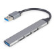 USB-хаб Gembird 4 ports Grey (UHB-U3P1U2P3-02)