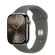 Apple Watch Series 10 GPS + Cellular 46mm Natural Titanium Case w. Stone Grey Sport Band - M/L (MWYA3)