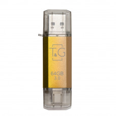 Флеш-накопичувач USB 3.0 64GB Type-C T&G 009 Star Series Gold (TG009TC-64GGD3)