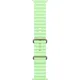 Apple Ocean Band Neon Green - Natural Titanium Finish 44/45/46/49mm (MGCF4)
