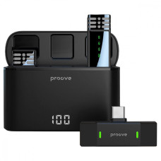 Бездротовий петличний мікрофон Proove Record Type-C black (PMRC00010202)