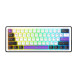 Клавіатура бездротова Hator Hellyberry HK60 Wireless White/Violet