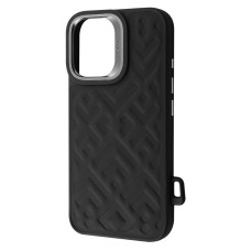 Чохол Kajsa Rhombus Collection with Magnetic Ring iPhone 16 black (59676)