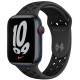 Apple Watch Nike Series 7 GPS + Cellular 41mm Midnight Aluminum Case with Anthracite/Black Nike Sport Band (MKHM3)