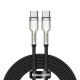 Кабель Baseus Cafule Metal Type-C to Type-C 100W (2m) black (CATJK-D01)