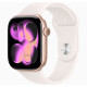 Apple Watch Series 11 GPS + Cellular 46mm Rose Gold Alu. Case w. Light Blush Sport Band - S/M (MFCG4)